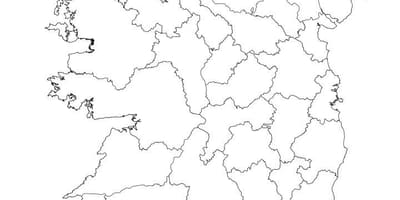 আয়ারল্যান্ডের মানচিত্র রূপরেখা