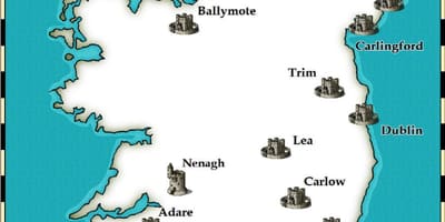 Map of castles মধ্যে আয়ারল্যান্ড