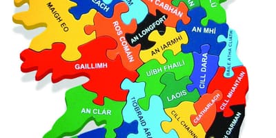 মানচিত্র, মানচিত্র, আয়ারল্যান্ড হিসেবে gaeilge