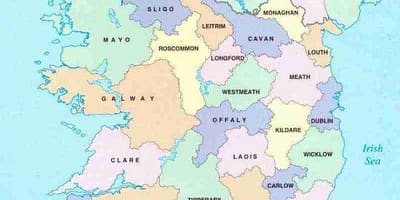Map of ireland b&b